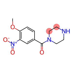 1-[(4-methoxy-3-nitrophenyl)carbonyl]piperazine