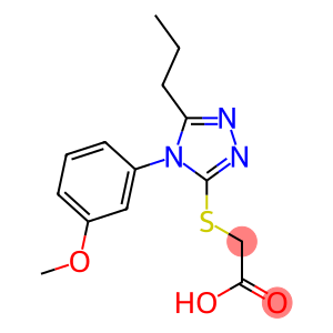 2-{[4-(3-methoxyphenyl)-5-propyl-4H-1,2,4-triazol-3-yl]sulfanyl}acetic acid