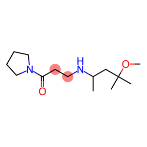 3-[(4-methoxy-4-methylpentan-2-yl)amino]-1-(pyrrolidin-1-yl)propan-1-one