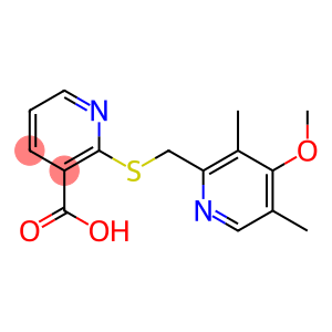 2-{[(4-methoxy-3,5-dimethylpyridin-2-yl)methyl]sulfanyl}pyridine-3-carboxylic acid