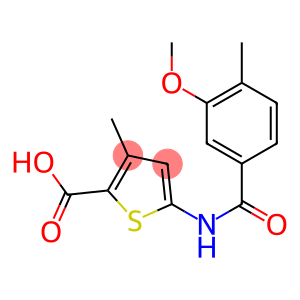 5-[(3-methoxy-4-methylbenzene)amido]-3-methylthiophene-2-carboxylic acid