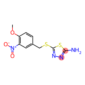 5-{[(4-methoxy-3-nitrophenyl)methyl]sulfanyl}-1,3,4-thiadiazol-2-amine