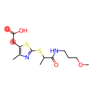 2-[2-({1-[(3-methoxypropyl)carbamoyl]ethyl}sulfanyl)-4-methyl-1,3-thiazol-5-yl]acetic acid