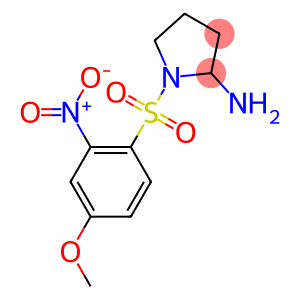 1-[(4-methoxy-2-nitrobenzene)sulfonyl]pyrrolidin-2-amine