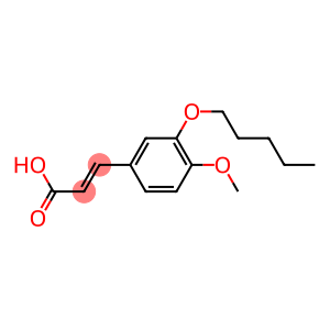 3-[4-methoxy-3-(pentyloxy)phenyl]prop-2-enoic acid