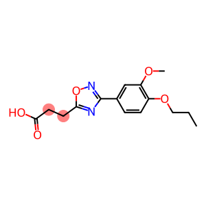 3-[3-(3-methoxy-4-propoxyphenyl)-1,2,4-oxadiazol-5-yl]propanoic acid