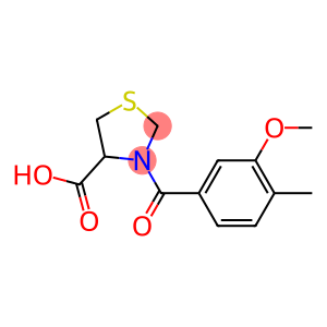 3-(3-methoxy-4-methylbenzoyl)-1,3-thiazolidine-4-carboxylic acid