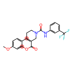 8-METHOXY-5-OXO-N-[3-(TRIFLUOROMETHYL)PHENYL]-1,5-DIHYDRO-2H-CHROMENO[3,4-C]PYRIDINE-3(4H)-CARBOXAMIDE