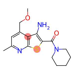 4-(METHOXYMETHYL)-6-METHYL-2-(PIPERIDIN-1-YLCARBONYL)THIENO[2,3-B]PYRIDIN-3-AMINE