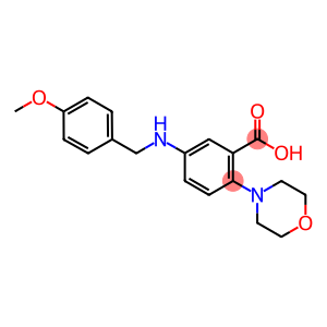 5-[(4-METHOXYBENZYL)AMINO]-2-MORPHOLIN-4-YLBENZOIC ACID