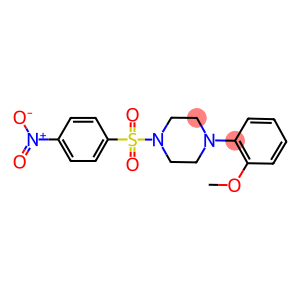 1-((4-(2-METHOXYPHENYL)PIPERAZINYL)SULFONYL)-4-NITROBENZENE