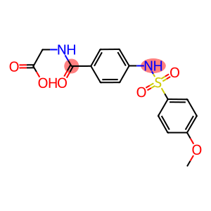 [(4-[[(4-METHOXYPHENYL)SULFONYL]AMINO]BENZOYL)AMINO]ACETIC ACID