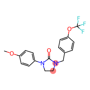 1-(4-METHOXYPHENYL)-3-[4-(TRIFLUOROMETHOXY)BENZYL]IMIDAZOLIDIN-2-ONE