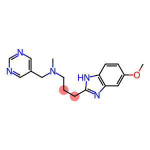 3-(5-METHOXY-1H-BENZIMIDAZOL-2-YL)-N-METHYL-N-(PYRIMIDIN-5-YLMETHYL)PROPAN-1-AMINE