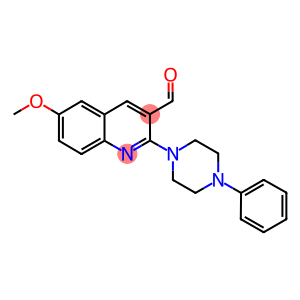 6-METHOXY-2-(4-PHENYL-PIPERAZIN-1-YL)-QUINOLINE-3-CARBALDEHYDE