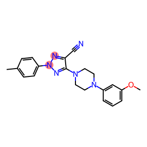 5-[4-(3-METHOXYPHENYL)PIPERAZIN-1-YL]-2-(4-METHYLPHENYL)-2H-1,2,3-TRIAZOLE-4-CARBONITRILE