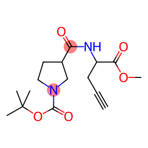 3-(1-METHOXYCARBONYL-BUT-3-YNYLCARBAMOYL)-PYRROLIDINE-1-CARBOXYLIC ACID TERT-BUTYL ESTER