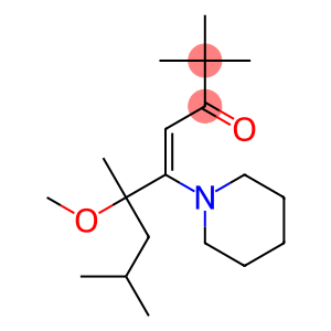 6-METHOXY-2,2,6,8-TETRAMETHYL-5-PIPERIDIN-1-YL-NON-4-EN-3-ONE