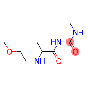 1-{2-[(2-methoxyethyl)amino]propanoyl}-3-methylurea