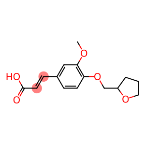 3-[3-methoxy-4-(oxolan-2-ylmethoxy)phenyl]prop-2-enoic acid