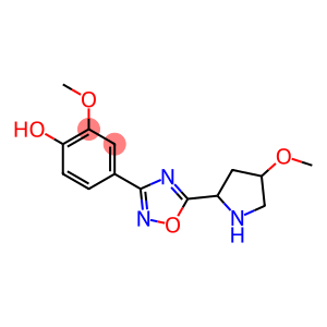 2-methoxy-4-[5-(4-methoxypyrrolidin-2-yl)-1,2,4-oxadiazol-3-yl]phenol