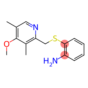 2-{[(4-methoxy-3,5-dimethylpyridin-2-yl)methyl]sulfanyl}aniline