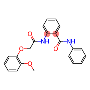 2-{[2-(2-methoxyphenoxy)acetyl]amino}-N-phenylbenzamide