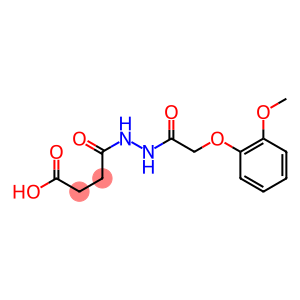 4-{2-[2-(2-methoxyphenoxy)acetyl]hydrazino}-4-oxobutanoic acid