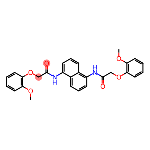 2-(2-methoxyphenoxy)-N-(5-{[2-(2-methoxyphenoxy)acetyl]amino}-1-naphthyl)acetamide