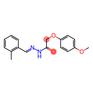 2-(4-methoxyphenoxy)-N'-[(E)-(2-methylphenyl)methylidene]acetohydrazide