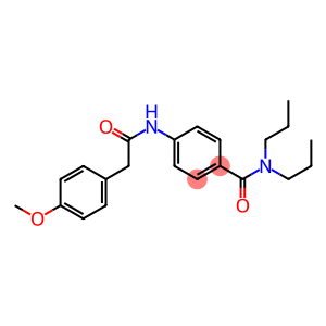 4-{[2-(4-methoxyphenyl)acetyl]amino}-N,N-dipropylbenzamide