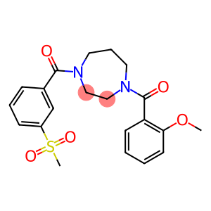 1-(2-METHOXYBENZOYL)-4-[3-(METHYLSULFONYL)BENZOYL]-1,4-DIAZEPANE