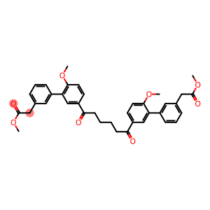 {2'-METHOXY-5'-[6-(6-METHOXY-3'-METHOXYCARBONYLMETHYL-BIPHENYL-3-YL)-6-OXO-HEXANOYL]-BIPHENYL-3-YL}-ACETIC ACID METHYL ESTER