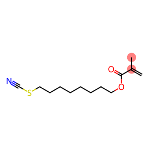 Methacrylic acid 8-thiocyanatooctyl ester