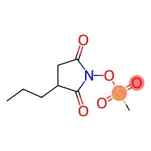 Methanesulfonic acid 2,5-dioxo-3-propyl-1-pyrrolidinyl ester