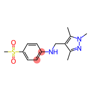 4-methanesulfonyl-N-[(1,3,5-trimethyl-1H-pyrazol-4-yl)methyl]aniline