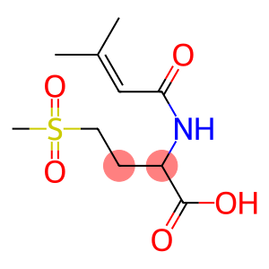 4-methanesulfonyl-2-(3-methylbut-2-enamido)butanoic acid