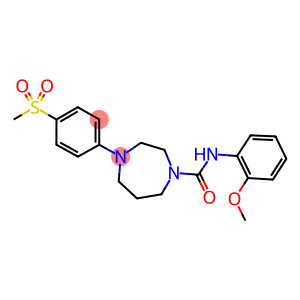 4-(4-METHANESULFONYL-PHENYL)-[1,4]DIAZEPANE-1-CARBOXYLIC ACID (2-METHOXY-PHENYL)-AMIDE