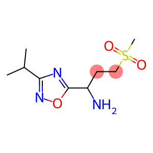 3-methanesulfonyl-1-[3-(propan-2-yl)-1,2,4-oxadiazol-5-yl]propan-1-amine