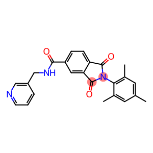 2-mesityl-1,3-dioxo-N-(3-pyridinylmethyl)-5-isoindolinecarboxamide