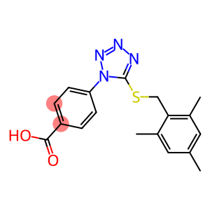 4-{5-[(mesitylmethyl)sulfanyl]-1H-tetraazol-1-yl}benzoic acid