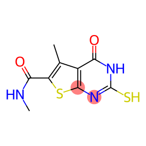 2-mercapto-N,5-dimethyl-4-oxo-3,4-dihydrothieno[2,3-d]pyrimidine-6-carboxamide