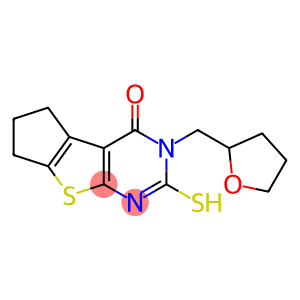 2-mercapto-3-(tetrahydrofuran-2-ylmethyl)-3,5,6,7-tetrahydro-4H-cyclopenta[4,5]thieno[2,3-d]pyrimidin-4-one