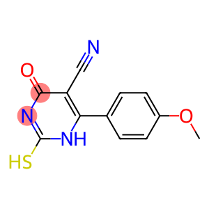 2-MERCAPTO-6-(4-METHOXYPHENYL)-4-OXO-1,4-DIHYDROPYRIMIDINE-5-CARBONITRILE