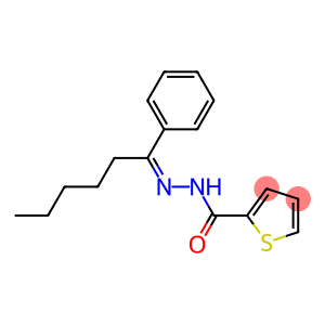 N'-[(Z)-1-phenylhexylidene]-2-thiophenecarbohydrazide