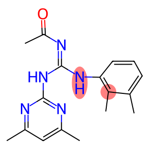 N-{(1Z)-[(2,3-DIMETHYLPHENYL)AMINO][(4,6-DIMETHYLPYRIMIDIN-2-YL)AMINO]METHYLENE}ACETAMIDE