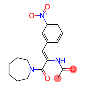 N-[(Z)-1-(1-azepanylcarbonyl)-2-(3-nitrophenyl)ethenyl]acetamide