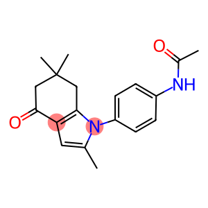 N-(4-(2,6,6-TRIMETHYL-4-OXO-5,6,7-TRIHYDROINDOLYL)PHENYL)ETHANAMIDE