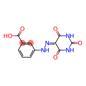 3-[N'-(2,4,6-TRIOXO-TETRAHYDRO-PYRIMIDIN-5-YLIDENE)-HYDRAZINO]-BENZOIC ACID