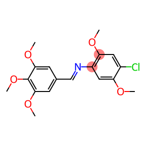 N1-(3,4,5-trimethoxybenzylidene)-4-chloro-2,5-dimethoxyaniline